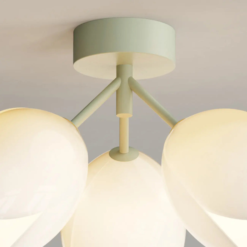 Elegant Mini Floral Resin Ceiling Light for Living Room