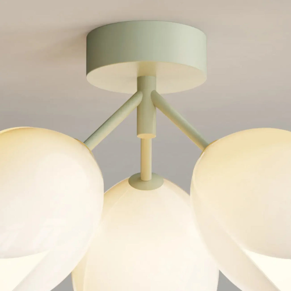 Elegant Mini Floral Resin Ceiling Light for Living Room