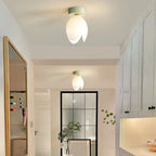 Elegant Mini Floral Resin Ceiling Light for Living Room