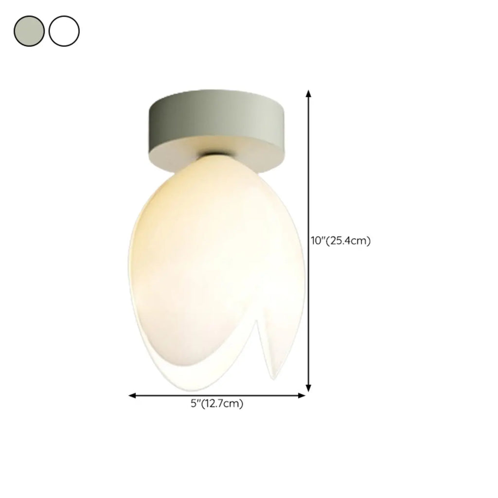 Elegant Mini Floral Resin Ceiling Light for Living Room