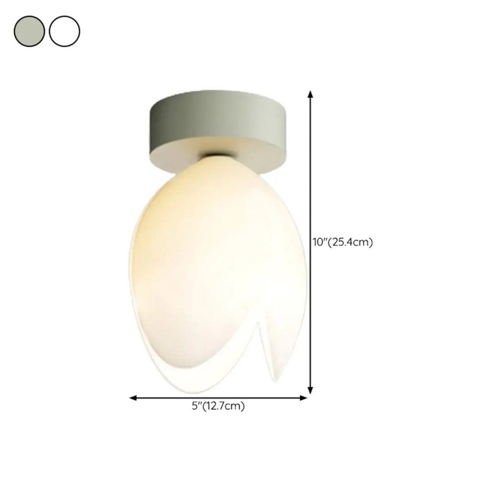 Elegant Mini Floral Resin Ceiling Light for Living Room