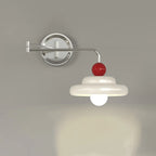 Modern Adjustable Chrome Swing Arm Wall Light for Bedside