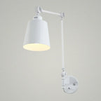 Adjustable Iron Swing Arm Wall Light for Bedside/Study Space