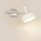 Modern Adjustable Chrome Swing Arm Wall Light for Bedside