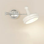 Modern Adjustable Chrome Swing Arm Wall Light for Bedside