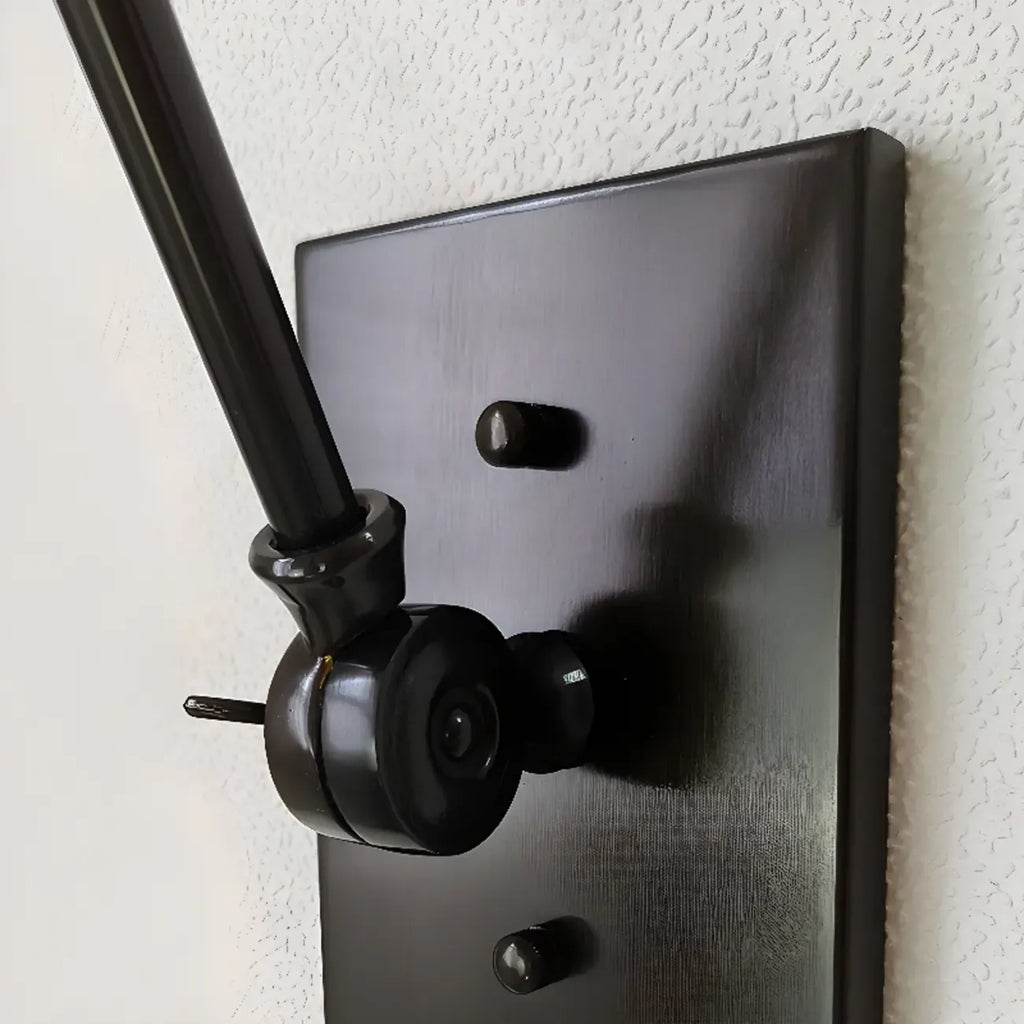 26'' Adjustable Swing Arm Wall Light Fixture for Bedside Reading