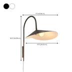 15 to 19 Inch Swing Arm Wall Light for Minimalist Bedroom