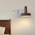 Mini Adjustable Iron Swing Arm Wall Light for Bedside Use