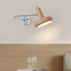 Mini Adjustable Iron Swing Arm Wall Light for Bedside Use