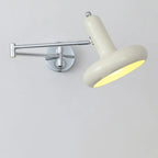 Mini Adjustable Iron Swing Arm Wall Light for Bedside Use