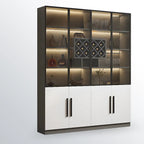 79 Modern Wooden Lighted Storage Cabinet for Indoor Display