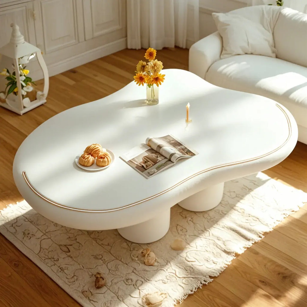 Modern Minimalist Cloud-Shaped Coffee Table for Living Room