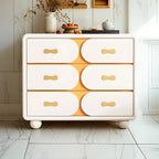 Classic Wooden Off-White Chests with Storage & Drawers