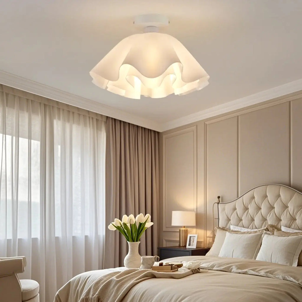 Elegant Acrylic Semi Flush Ceiling Light Fixture for Living Room