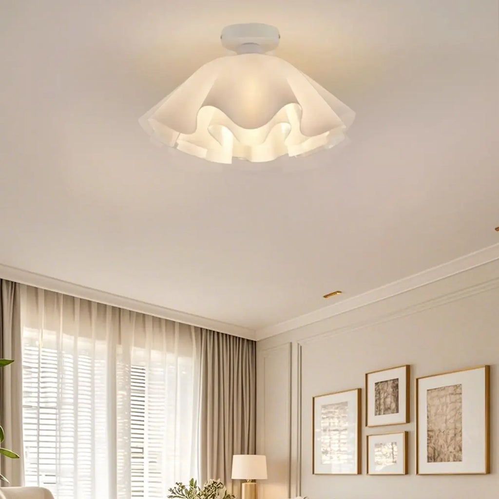 Elegant Acrylic Semi Flush Ceiling Light Fixture for Living Room