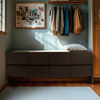 19.5''W Elegant Wooden Dresser with 8-Drawers for Bedroom