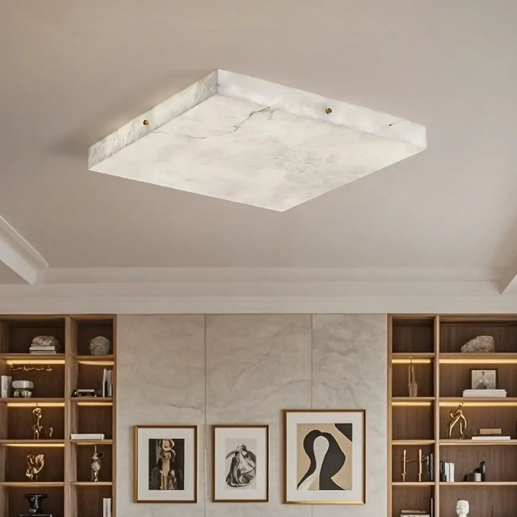 Dimmable Square Flush Mount Ceiling Light for Bedroom Use
