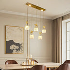 Elegant Modern Crystal Island Pendant Light for Kitchen