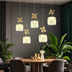 Elegant Modern Crystal Island Pendant Light for Kitchen