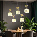 Elegant Modern Crystal Island Pendant Light for Kitchen
