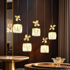 Elegant Modern Crystal Island Pendant Light for Kitchen
