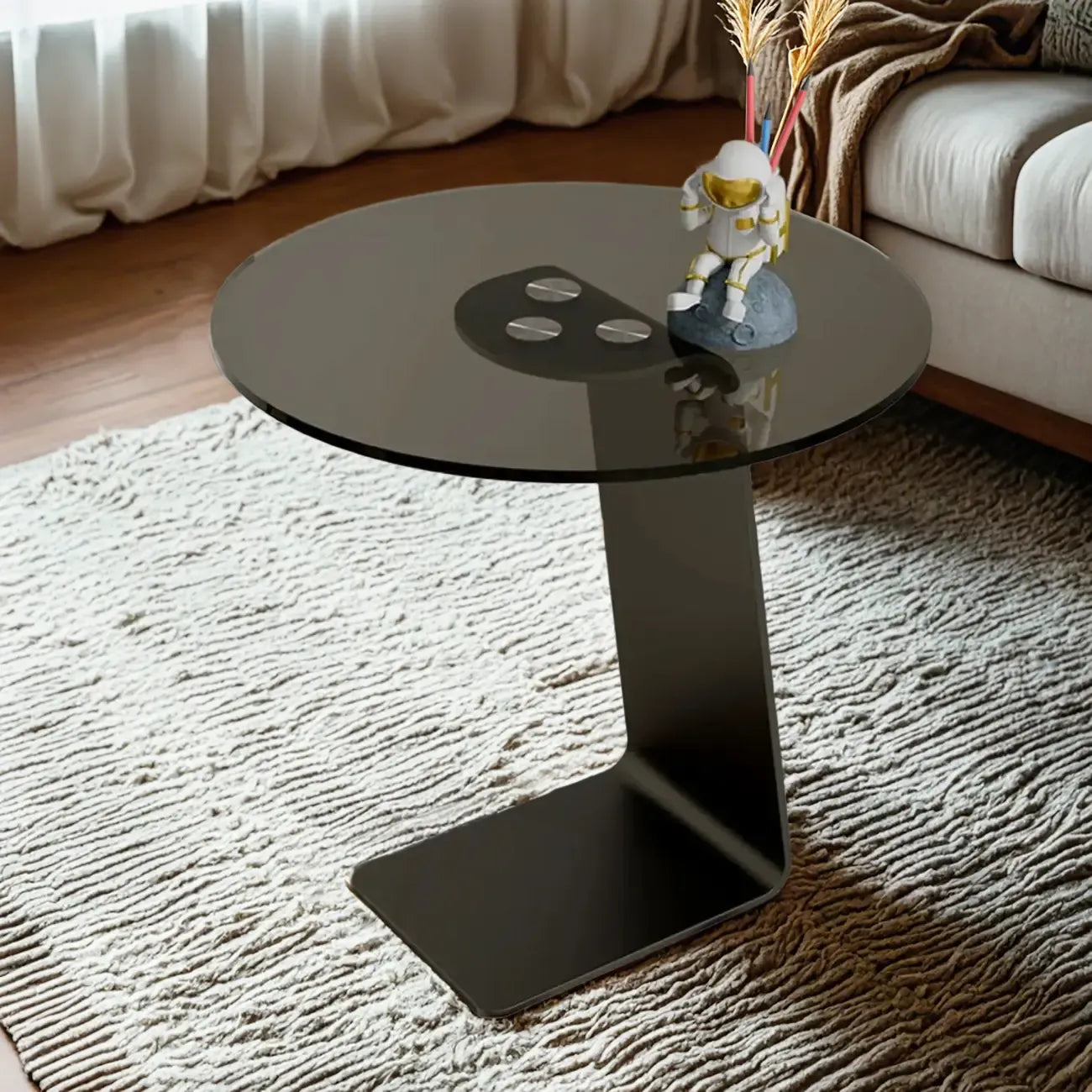 Marble Round Nesting Coffee Table Set with Modern Design