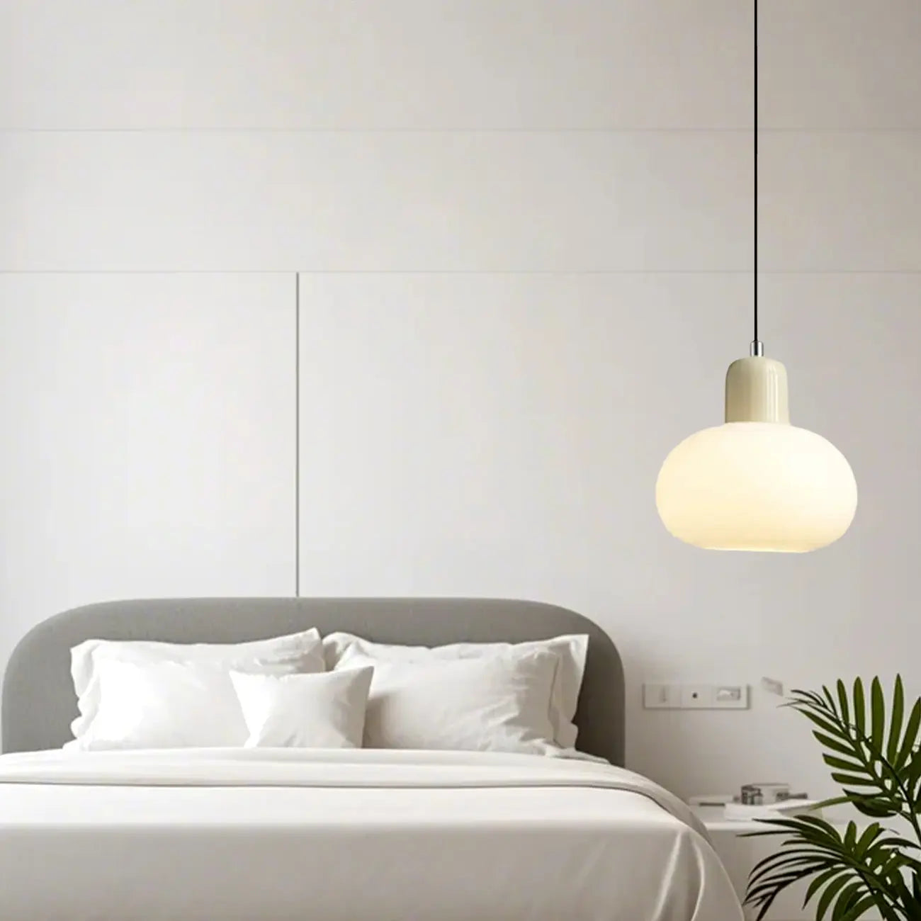 Minimalist Ceramic Globe Pendant Lights with Adjustable Length