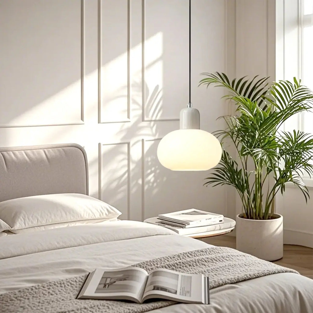 Minimalist Ceramic Globe Pendant Lights with Adjustable Length