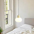 Minimalist Ceramic Globe Pendant Lights with Adjustable Length