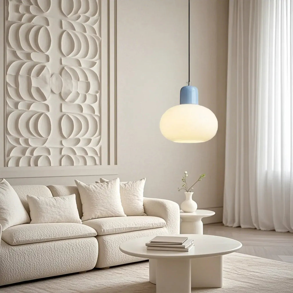 Minimalist Ceramic Globe Pendant Lights with Adjustable Length