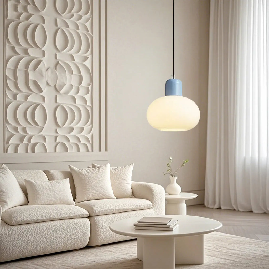Minimalist Ceramic Globe Pendant Lights with Adjustable Length