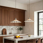 Classic Ceramic Umbrella-Shaped Pendant Light for Living Room