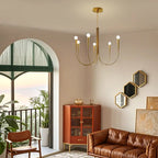 Mid-Century Branch Ceiling Chandelier with Adjustable Height