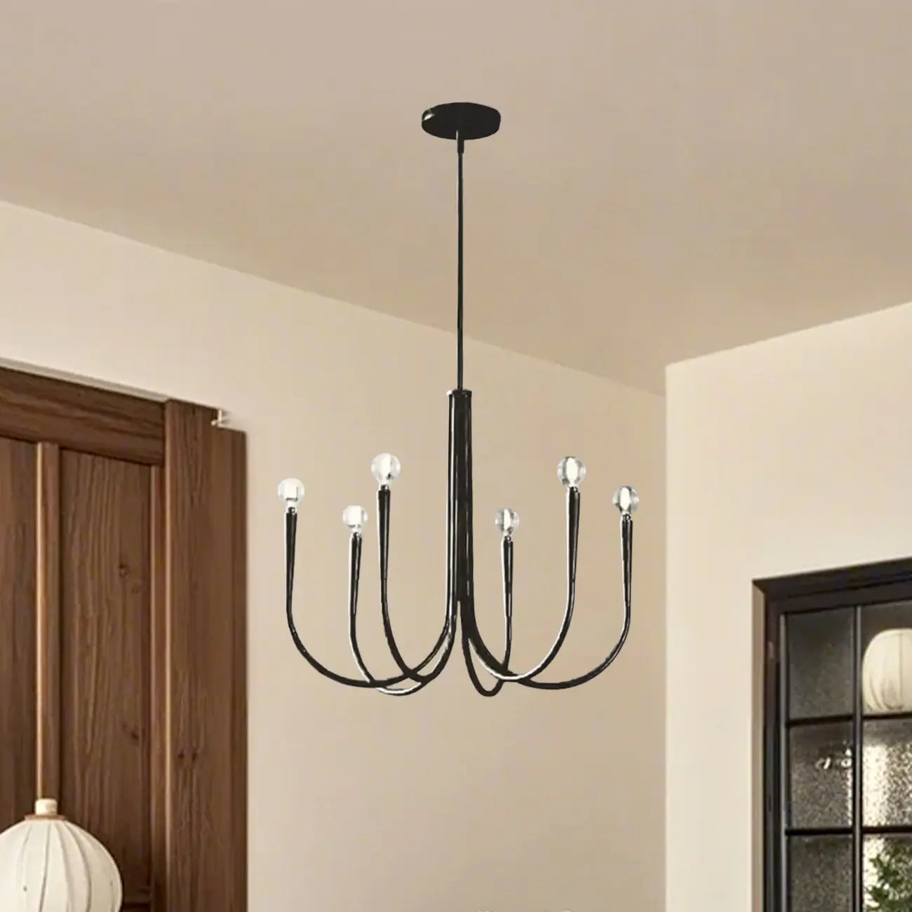 Mid-Century Branch Ceiling Chandelier with Adjustable Height