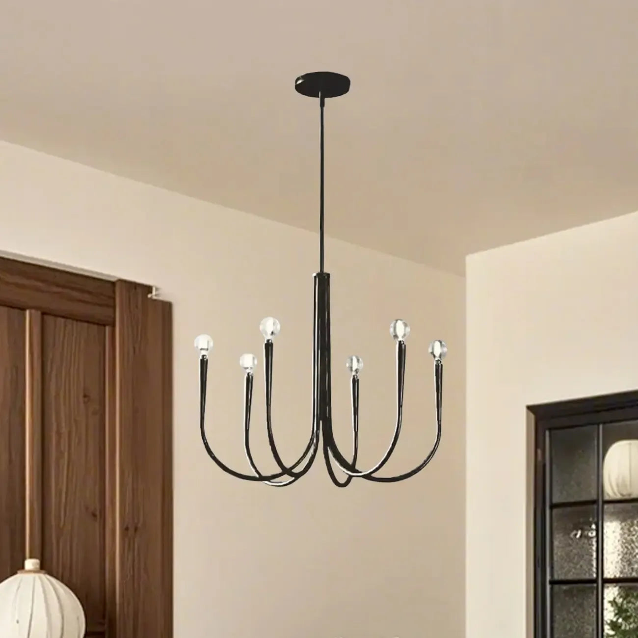 Mid-Century Branch Ceiling Chandelier with Adjustable Height