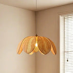 Designer Handmade Floral Led Pendant Lamp with Rattan Petals