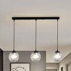 3 Lights Modern Glass Globe Island Pendant Light