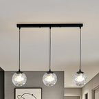 3 Lights Modern Glass Globe Island Pendant Light