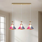 3 Lights Tapered Shape Plastic Modern Adjustable Height Light