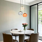 Artistic Stained Glass Globe Pendant Light for Dining Room
