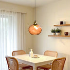Artistic Stained Glass Globe Pendant Light for Dining Room
