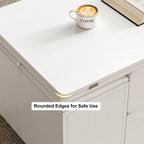 Foldable Lift-Top Coffee Table with 4 Stools & Storage