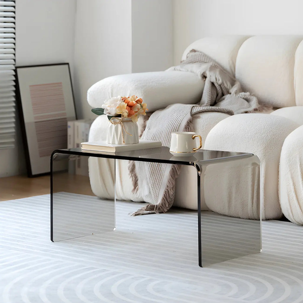 Simple Modern Acrylic Rectangular Coffee Table