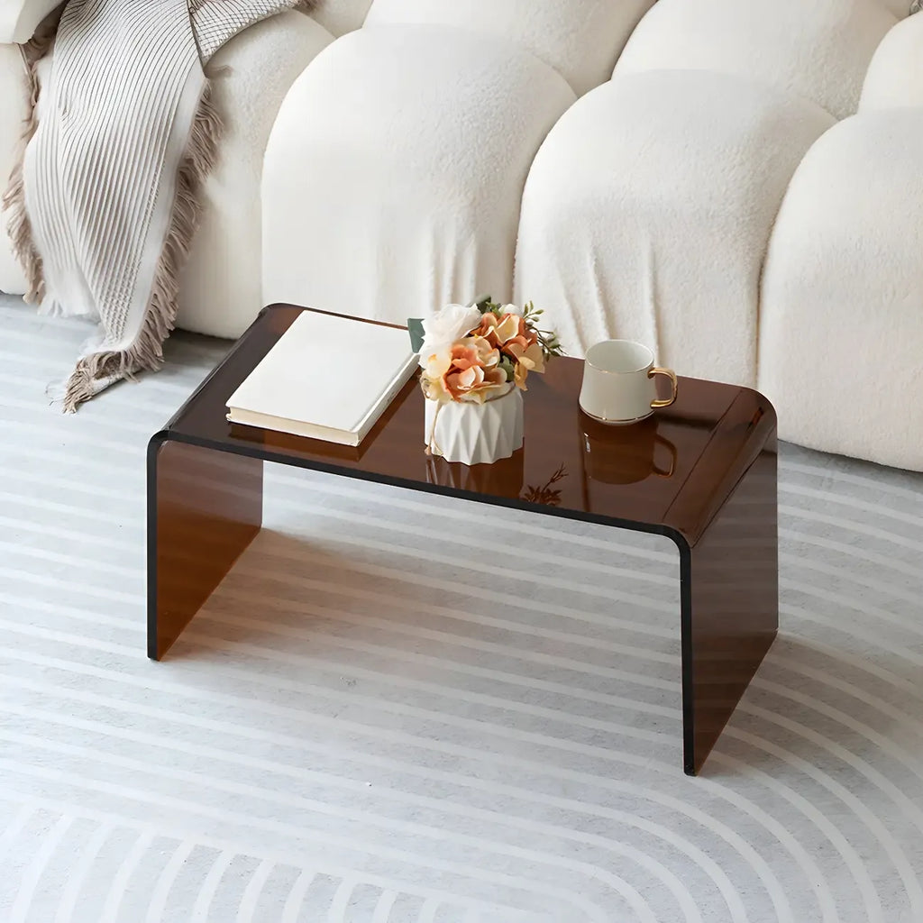 Simple Modern Acrylic Rectangular Coffee Table