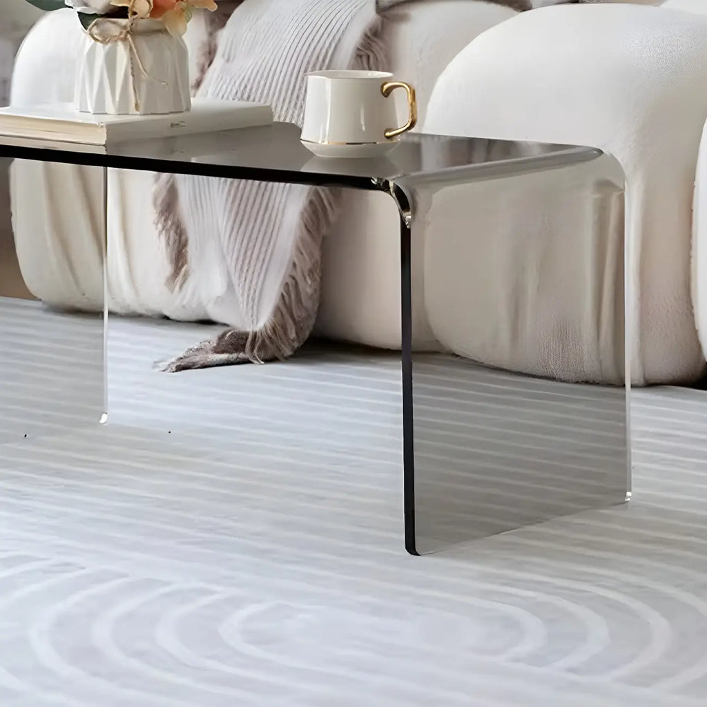 Simple Modern Acrylic Rectangular Coffee Table