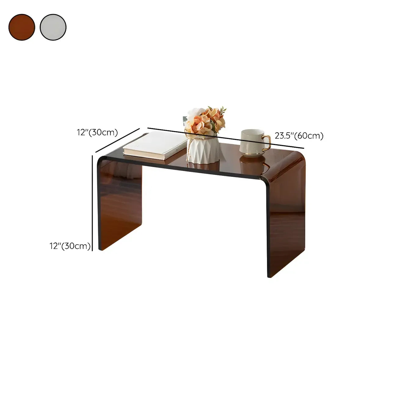 Simple Modern Acrylic Rectangular Coffee Table