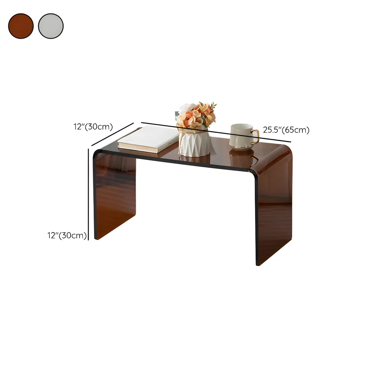 Simple Modern Acrylic Rectangular Coffee Table