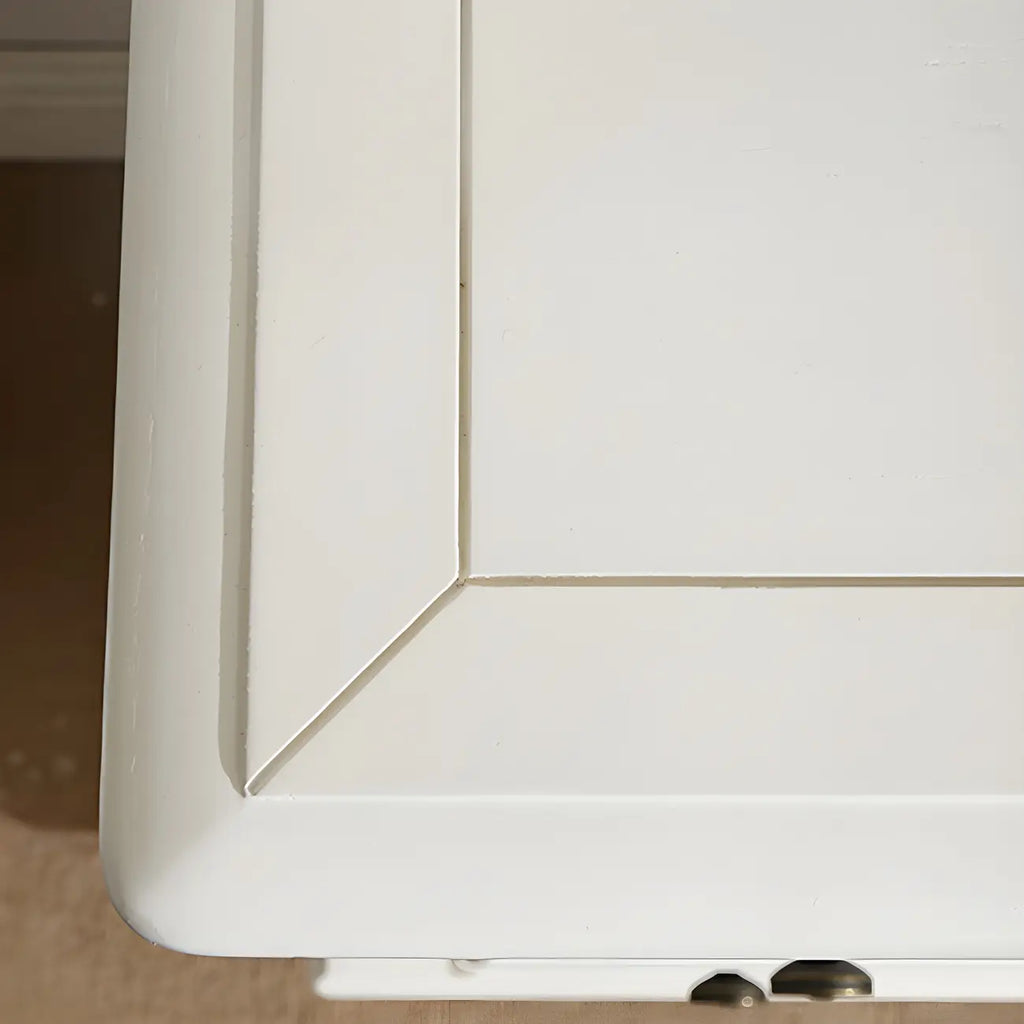 Classic White Wooden Dresser with 5-Drawers