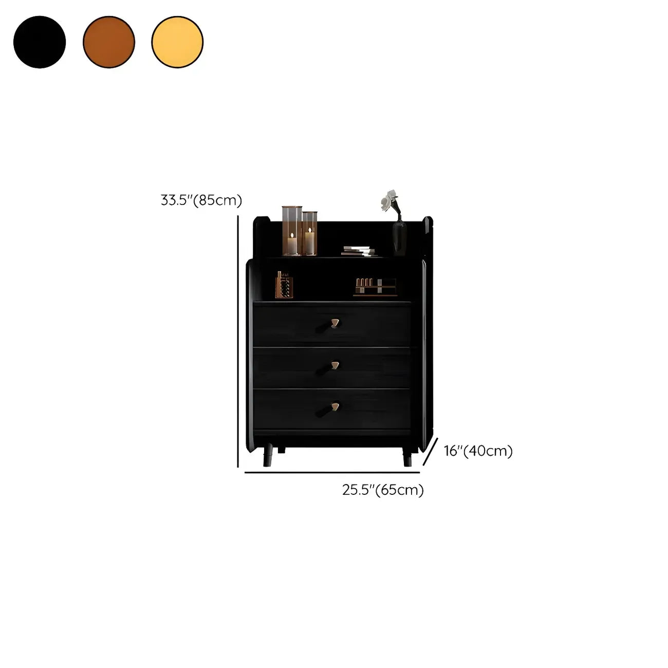 Brown Wood Rattan Front Accent Chest with Multi-Drawer