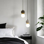 Contemporary Home Decor Beaded Milky Glass Pendant Light
